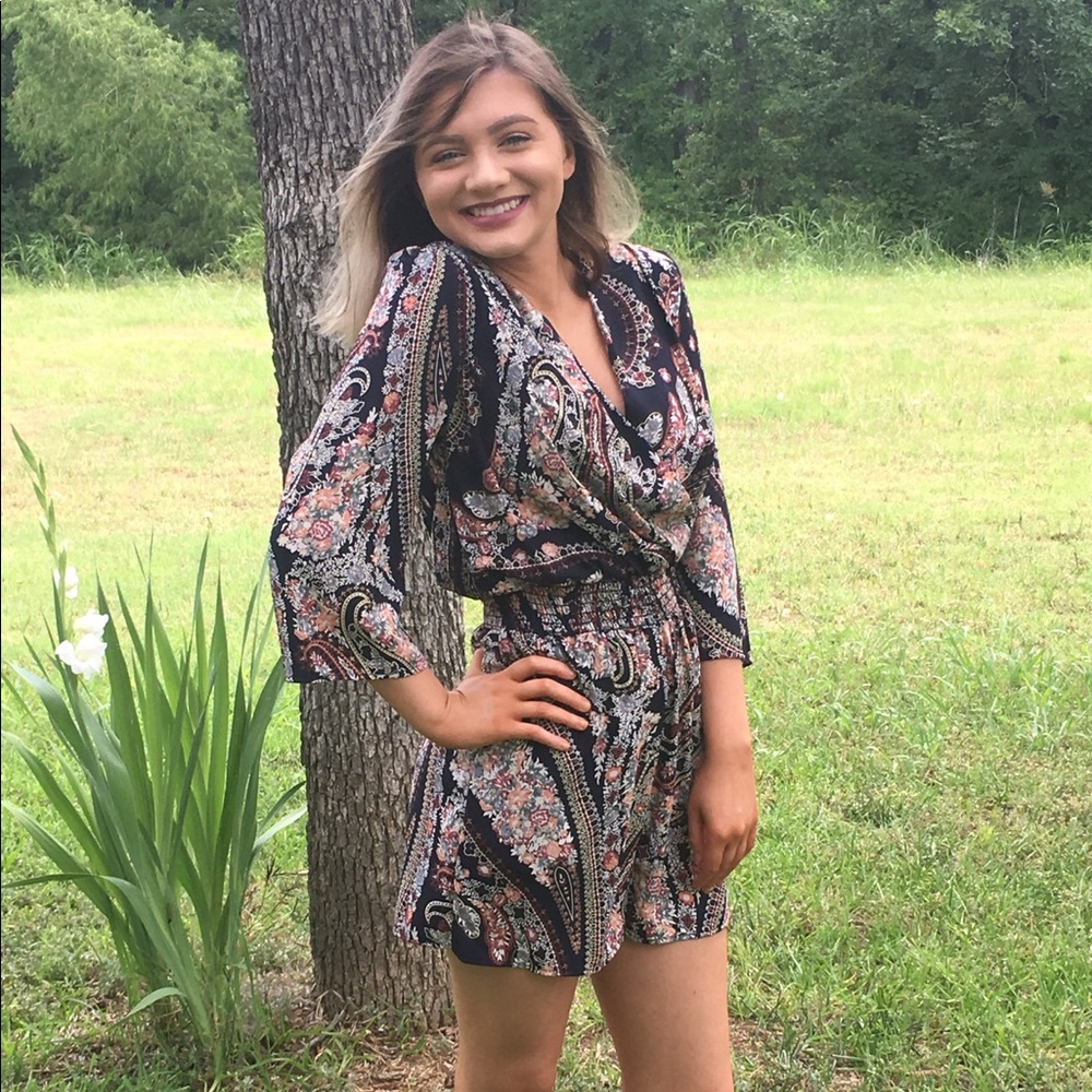 DONATED Only a medium left! Super cute romper